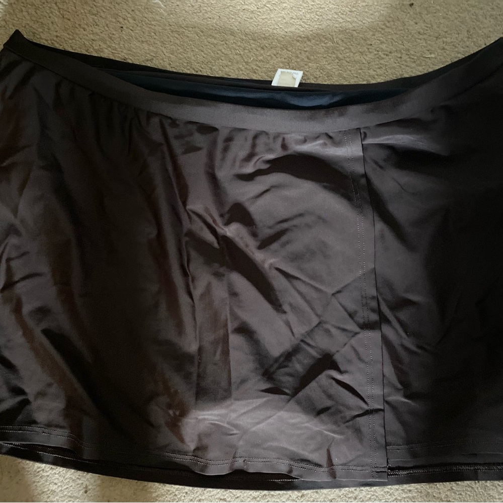 Brown swim skirt